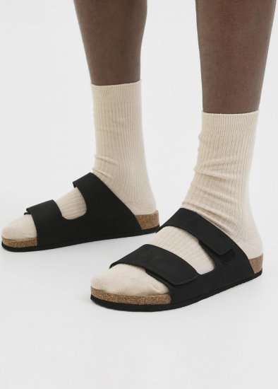 Jack & Jones Central Strap Sandals Anthracite - Pánske topánky 40-52 - 