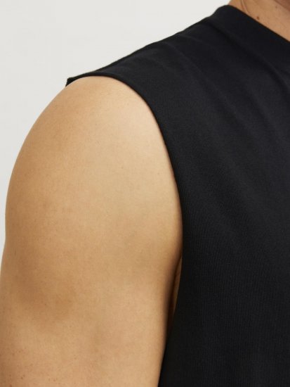 Jack & Jones VESTERBRO Sleeveless T-Shirt Black - Tričká - Nadrozmerné tričká - 2XL-14XL