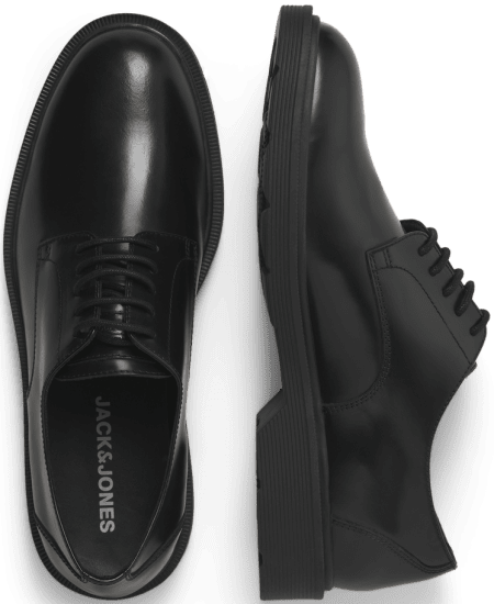 Jack & Jones Dax Leather Lace Shoes Anthracite - Pánske topánky 40-52 - 