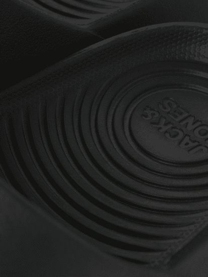 Jack & Jones Ripple Moulded Slider Slippers Anthracite - Pánske topánky 40-52 - 