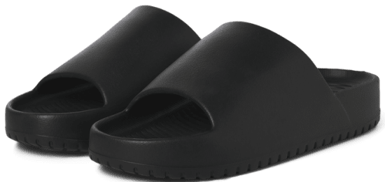Jack & Jones Ripple Moulded Slider Slippers Anthracite - Pánske topánky 40-52 - 