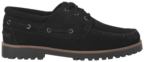 Jack & Jones Brooklyn Suede Boat Shoes Black - Pánske topánky 40-52 - 