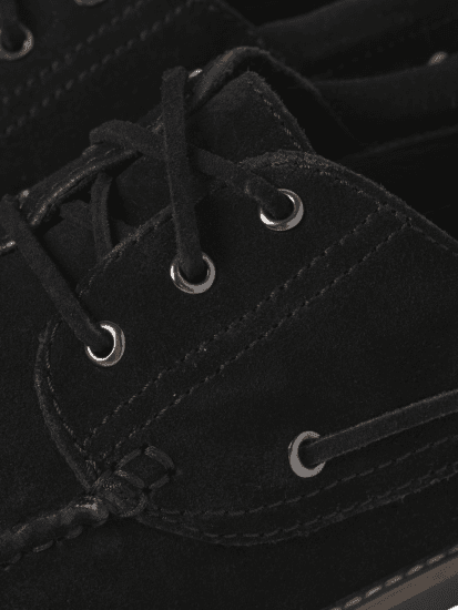 Jack & Jones Brooklyn Suede Boat Shoes Black - Pánske topánky 40-52 - 
