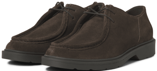 Jack & Jones Austin Suede Moc Brown Stone - Pánske topánky 40-52 - 