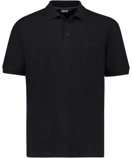 Adamo 139311 Poloshirt RF Black - Polokošele - Polokošele 2XL-8XL