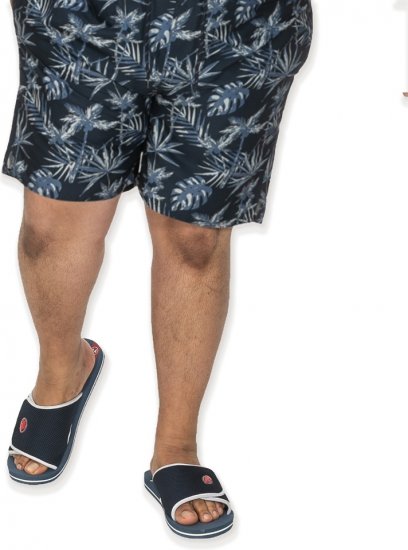 D555 DRAKE Slippers With Velcro Fastening Navy - Pánske topánky 40-52 - 