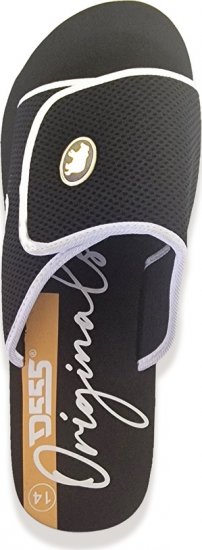 D555 DRAKE Slippers With Velcro Fastening Black - Pánske topánky 40-52 - 