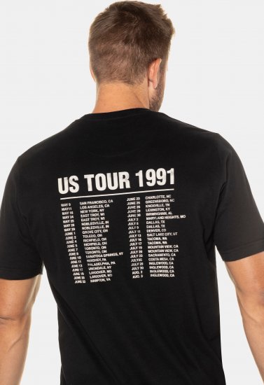 JP1880 Guns N’ Roses Skull Comfort Fit Band T-Shirt Black - Tričká - Nadrozmerné tričká - 2XL-14XL
