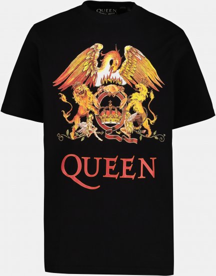 JP1880 Queen Graphic Comfort Fit Band T-Shirt Black - Tričká - Nadrozmerné tričká - 2XL-14XL