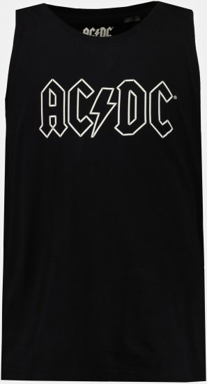 JP1880 AC/DC Graphic Comfort Fit Band Tank Top Black - Tričká - Nadrozmerné tričká - 2XL-14XL
