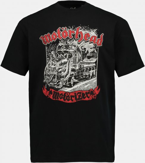 JP1880 Motörhead Graphic Band T-Shirt Black - Tričká - Nadrozmerné tričká - 2XL-14XL