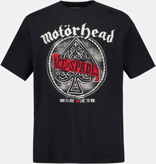 JP1880 Motörhead ACE Graphic Comfort Fit Band T-Shirt Black - Tričká - Nadrozmerné tričká - 2XL-14XL