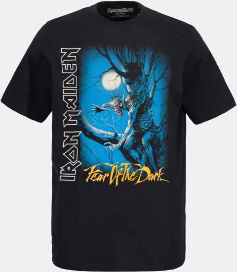 JP1880 Iron Maiden Graphic Comfort Fit Band T-Shirt Black - Tričká - Nadrozmerné tričká - 2XL-14XL