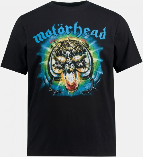 JP1880 Motörhead OVERKILL Theme Graphic Comfort Fit Band T-Shirt Black - Tričká - Nadrozmerné tričká - 2XL-14XL