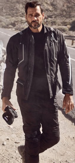JP1880 Sporty Touring Motorcycle Jacket Black - Motocyklové oblečenie vo veľkostiach plus size - Motocyklové oblečenie vo veľkých veľkostiach pre mužov