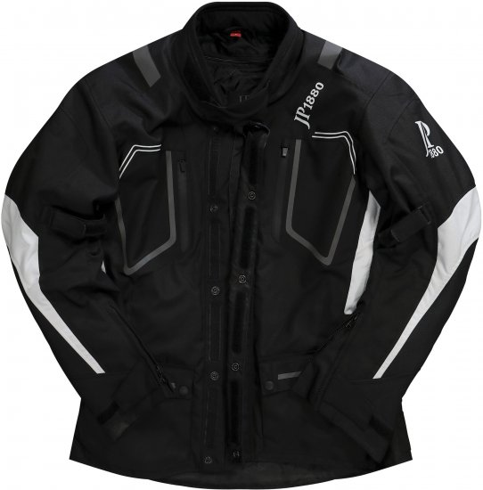 JP1880 Sporty Touring Motorcycle Jacket Black - Motocyklové oblečenie vo veľkostiach plus size - Motocyklové oblečenie vo veľkých veľkostiach pre mužov