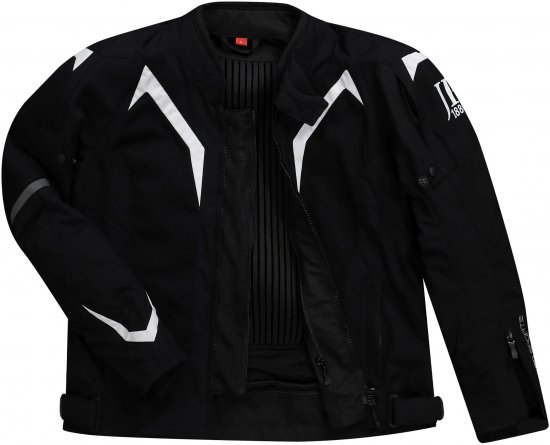 JP1880 3D Mesh Insert Motorcycle Jacket Black - Motocyklové oblečenie vo veľkostiach plus size - Motocyklové oblečenie vo veľkých veľkostiach pre mužov