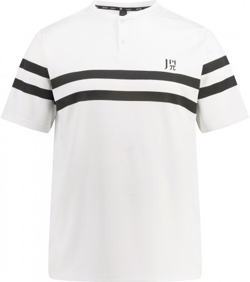 JP1880 Henley Tennis T-Shirt Snow White - Športové oblečenie - Sportovní Oblečení 2XL-10XL