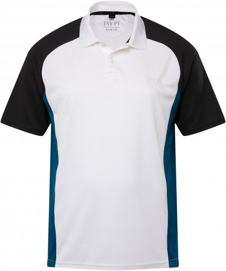 JP1880 FLEXNAMIC® QuickDry Tennis Polo Black-White-Blue - Športové oblečenie - Sportovní Oblečení 2XL-10XL