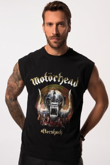 JP1880 Ozzy Motörhead Graphic Band T-Shirt Black - Tričká - Nadrozmerné tričká - 2XL-14XL