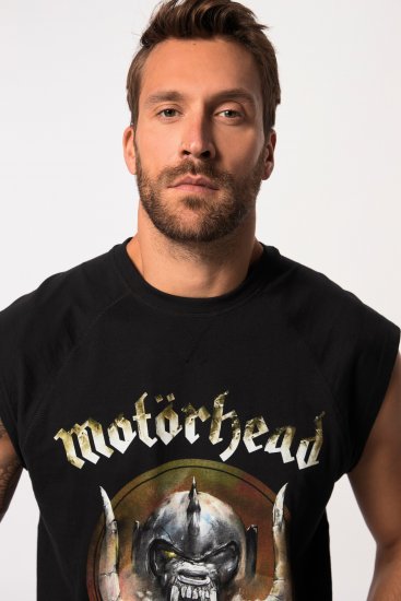 JP1880 Ozzy Motörhead Graphic Band T-Shirt Black - Tričká - Nadrozmerné tričká - 2XL-14XL