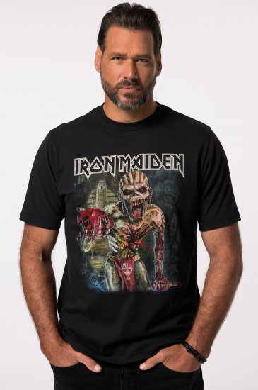 JP1880 Iron Maiden Eddie Attack Band T-Shirt Black - Tričká - Nadrozmerné tričká - 2XL-14XL
