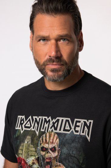 JP1880 Iron Maiden Eddie Attack Band T-Shirt Black - Tričká - Nadrozmerné tričká - 2XL-14XL