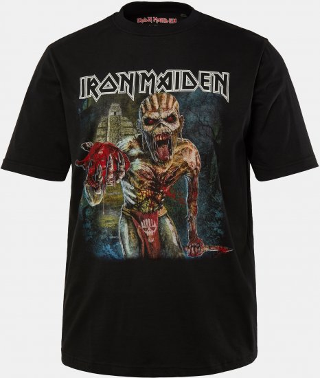 JP1880 Iron Maiden Eddie Attack Band T-Shirt Black - Tričká - Nadrozmerné tričká - 2XL-14XL