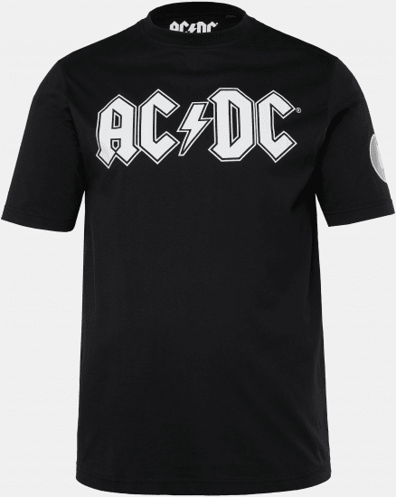JP1880 AC/DC Classic Logo Band T-Shirt Black - Tričká - Nadrozmerné tričká - 2XL-14XL