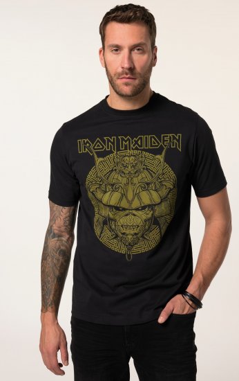 JP1880 Iron Maiden Samurai Eddie T-Shirt Black - Tričká - Nadrozmerné tričká - 2XL-14XL