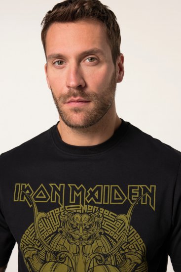 JP1880 Iron Maiden Samurai Eddie T-Shirt Black - Tričká - Nadrozmerné tričká - 2XL-14XL