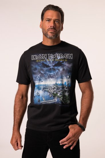 JP1880 Iron Maiden Brave New World T-Shirt Black - Tričká - Nadrozmerné tričká - 2XL-14XL