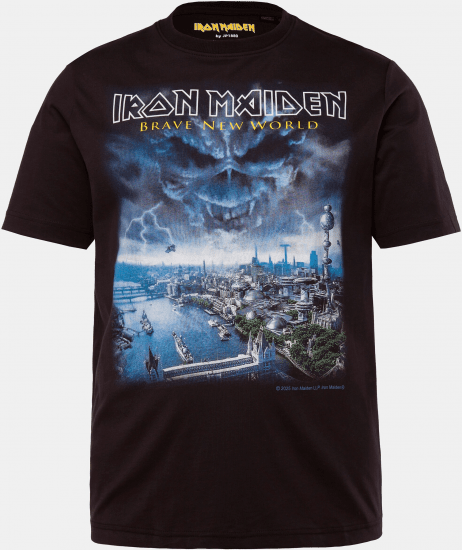 JP1880 Iron Maiden Brave New World T-Shirt Black - Tričká - Nadrozmerné tričká - 2XL-14XL