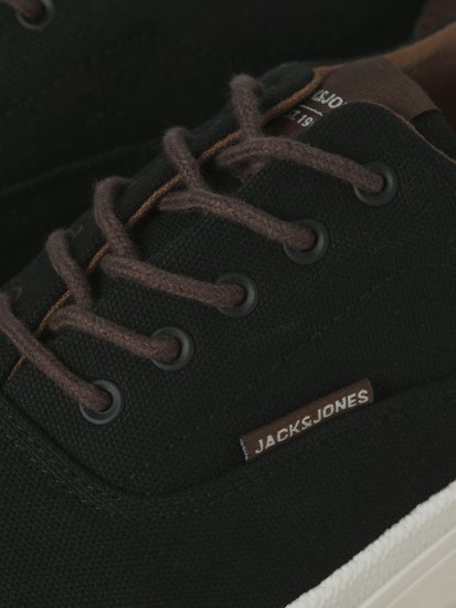 Jack & Jones Lington Canvas Sneakers Black - Pánske topánky 40-52 - 