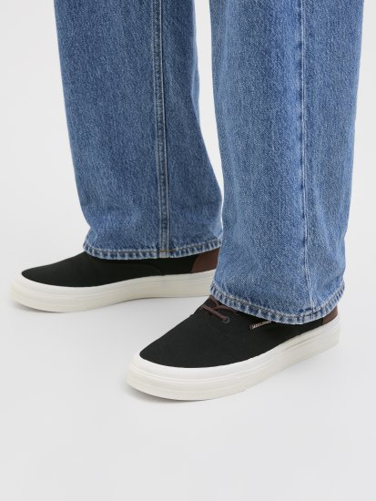 Jack & Jones Lington Canvas Sneakers Black - Pánske topánky 40-52 - 