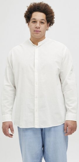 Jack & Jones Breeze Poplin Long Sleeve Shirt White - Košele - Košele 2XL-10XL