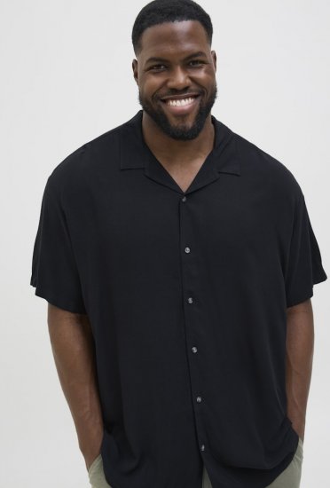 Jack & Jones Jeff Resort Shirt Black - Košele - Košele 2XL-10XL