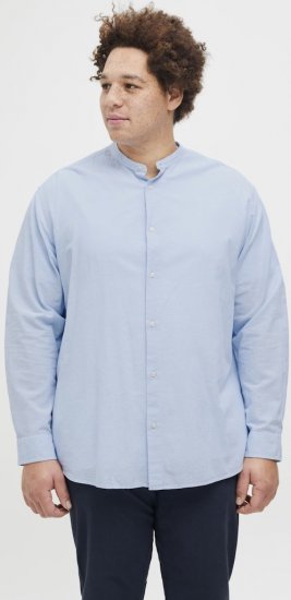 Jack & Jones Breeze Poplin Long Sleeve Shirt Chambray Blue - Košele - Košele 2XL-10XL