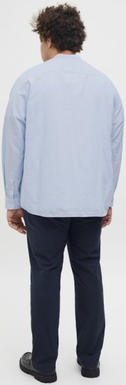 Jack & Jones Breeze Poplin Long Sleeve Shirt Chambray Blue - Košele - Košele 2XL-10XL