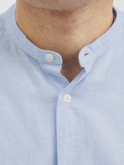 Jack & Jones Breeze Poplin Long Sleeve Shirt Chambray Blue - Košele - Košele 2XL-10XL