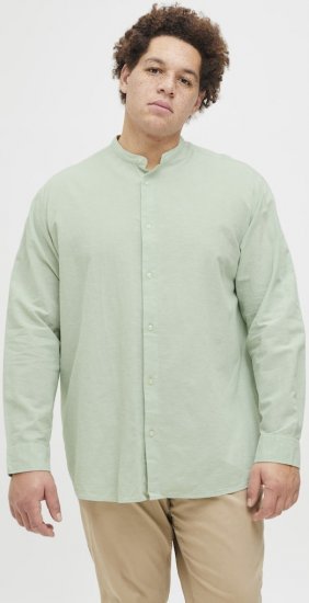 Jack & Jones Breeze Poplin Long Sleeve Shirt Iceberg Green - Košele - Košele 2XL-10XL