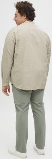 Jack & Jones Breeze Poplin Long Sleeve Shirt Beige - Košele - Košele 2XL-10XL