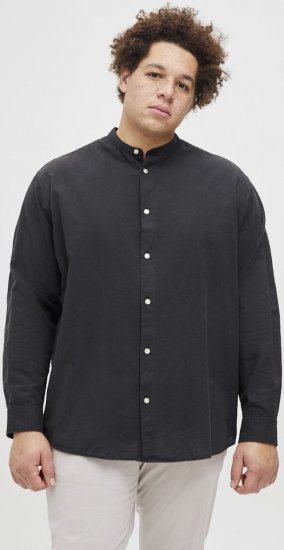 Jack & Jones Breeze Poplin Long Sleeve Shirt Black - Košele - Košele 2XL-10XL