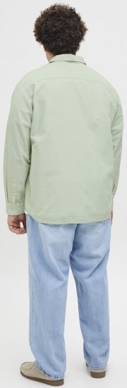 Jack & Jones Breeze Linen Blend Long Sleeve Shirt Iceberg Green - Košele - Košele 2XL-10XL
