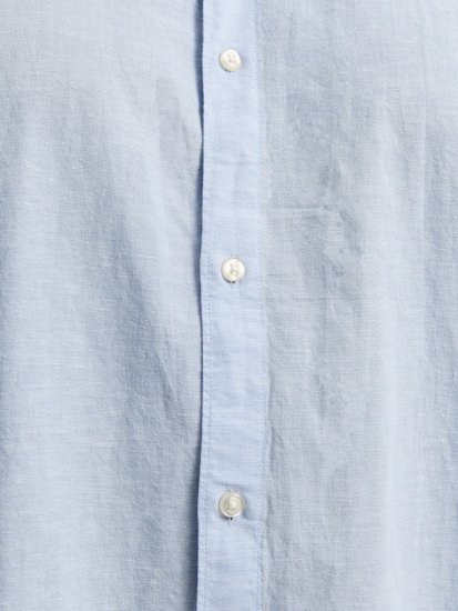 Jack & Jones Breeze Linen Blend Short Sleeve Shirt Chambray Blue - Košele - Košele 2XL-10XL