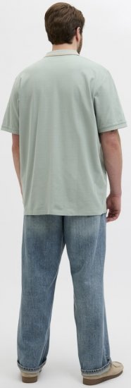 Jack & Jones Hudson Short Sleeve Polo Iceberg Green - Polokošele - Polokošele 2XL-8XL