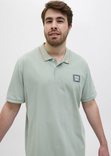 Jack & Jones Hudson Short Sleeve Polo Iceberg Green - Polokošele - Polokošele 2XL-8XL