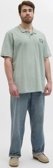 Jack & Jones Hudson Short Sleeve Polo Iceberg Green - Polokošele - Polokošele 2XL-8XL