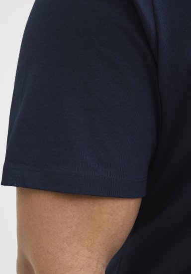 Jack & Jones Hawaii Shape Crew Neck T-Shirt Navy - Tričká - Nadrozmerné tričká - 2XL-14XL