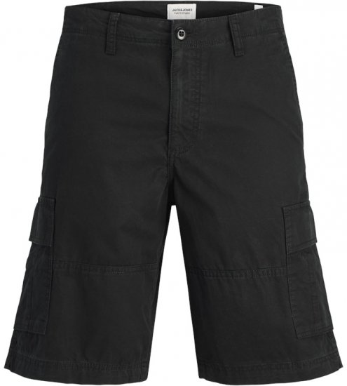 Jack & Jones Cole Mateo Cargo Shorts Black - Šortky - Šortky W40-W60